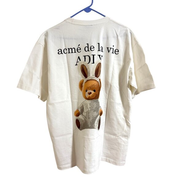 NWOT ADLV Rabbit Bear Doll Logo Short Sleeve Oversized T-Shirt - Picture 5 of 10